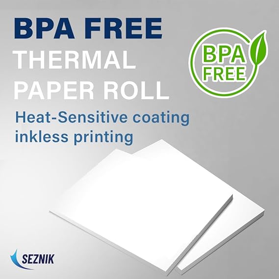Seznik A4 Thermal Papers, Printing Paper, 210 mm width, 200 Sheets, 8 inch Paper for A4 Portable Thermal Printer (A4 Thermal Paper)
