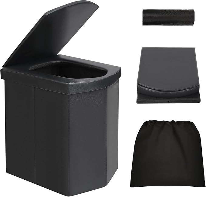 Portable Toilet | Foldable, Easy to Carry Commode For Traveling & Indoor | Stool Chair for Kids, Elders & Adults | Foldable Toilet For Adult
