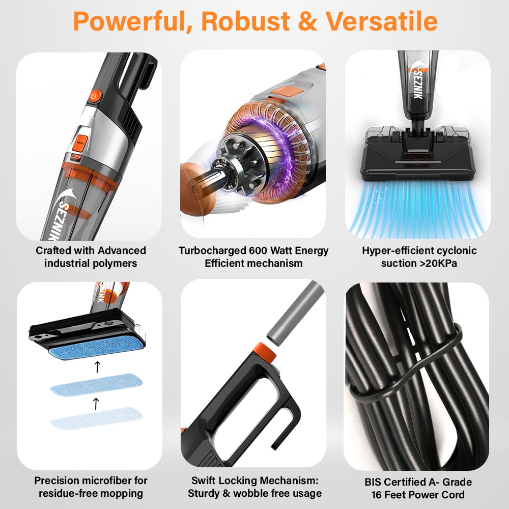 3-in-1 Handheld Vacuum Cleaner & Mop