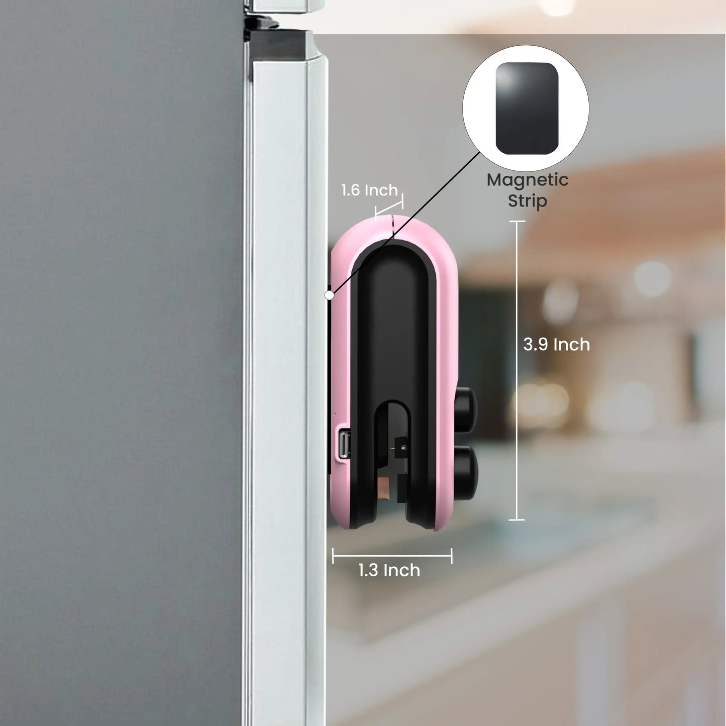 Seznik Portable Mini Sealing Machine, Handheld Packet Sealer for Food, Snacks, Chips, Fresh Storage, Plastic Bags Sealing Machine, 1 YEAR Warranty (Pink)