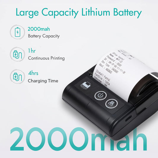 Faster Billing with SEZNIK Veer 58mm Portable Receipt Printer