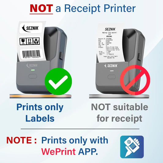 Organize Smarter with SEZNIK Josh Bluetooth Thermal Label Printer