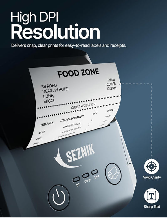 Smart Label Printing and Mobile Billing Hacks Using the SEZNIK DEV Thermal Printer