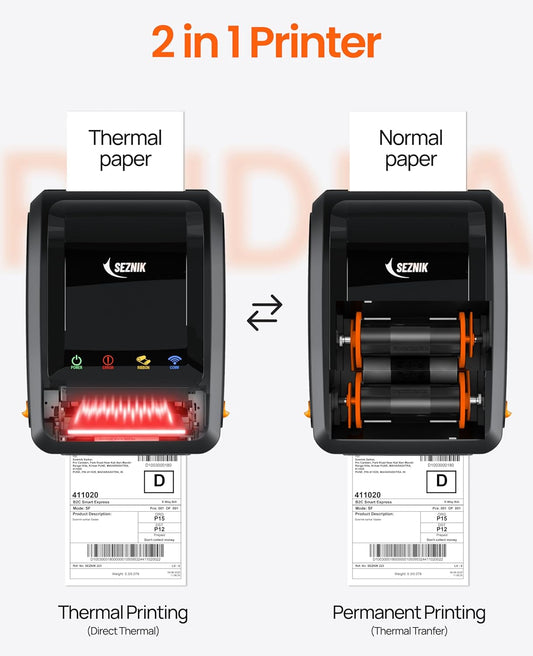 One Printer, Two Possibilities: Why the SEZNIK Rudra Thermal Label Printer Fits Modern Business Needs
