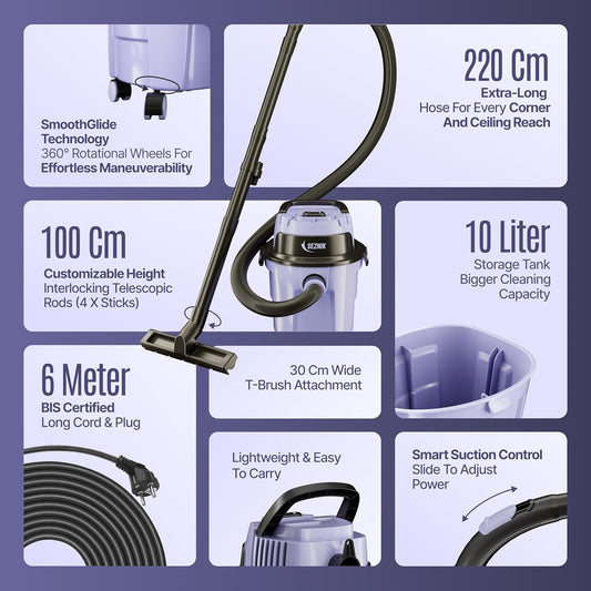 How the SEZNIK Mighty Wet and Dry Vacuum Cleaner for Home Makes Everyday Cleaning Effortless