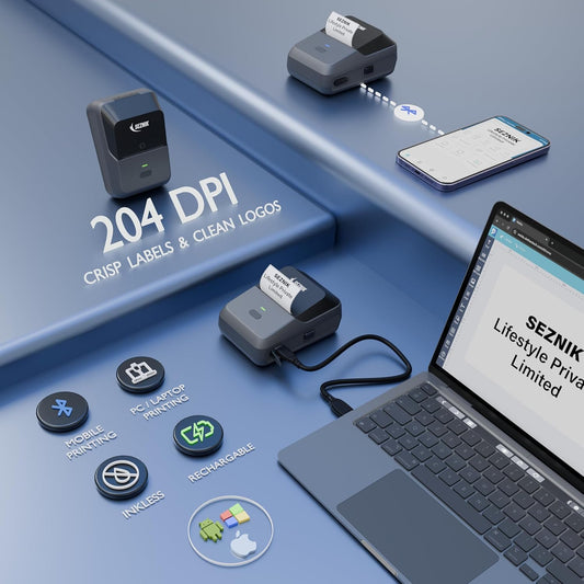 Small Business Labeling Made Easy with SEZNIK Josh Bluetooth Thermal Label Printer