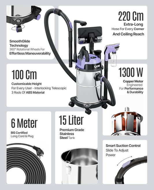 Smart Home Cleaning Gets Easier with the SEZNIK All in One Wet and Dry Vacuum Cleaner&nbsp;