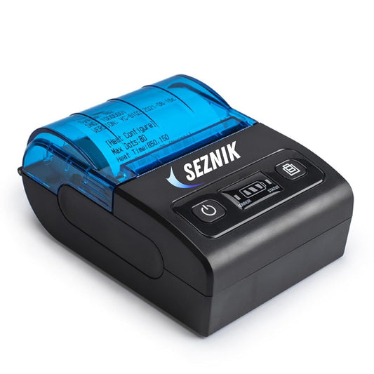 SEZNIK Bluetooth Receipt Printer 58 mm | Rechargeble Inkless Thermal Receipt Printer | Mobile, Desktop Compatible (Receipt Printer - 1)