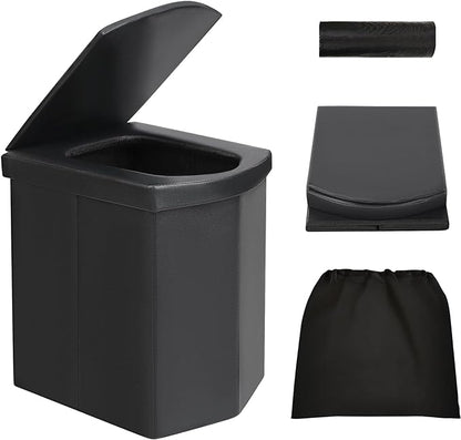 SEZNIK Portable Toilet | Foldable, Easy to Carry Commode For Traveling & Indoor | Stool Chair for Kids, Elders & Adults | Foldable Toilet For Adult