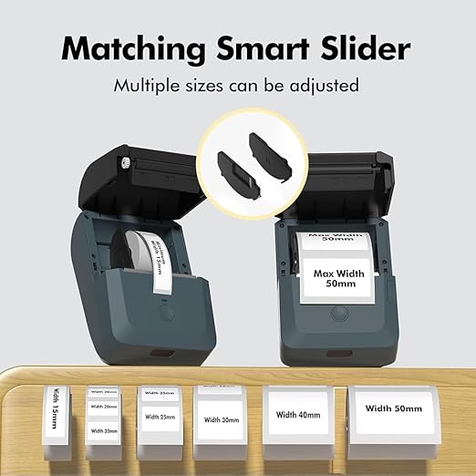 Tej Bluetooth Mini Thermal Label Printer for Business Office Home Students | Inkless Thermal | Mobile, Desktop Compatible | 58 mm (2 inches) | 1 Year Warranty (Tej Label Printer)