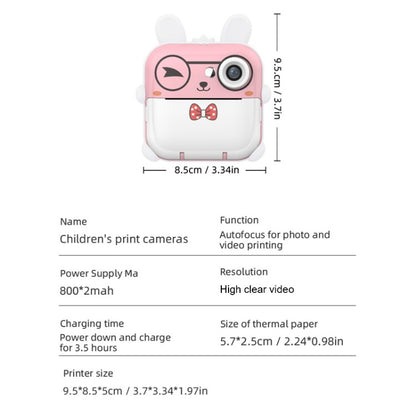 SEZNIK Mini Camera Printer, Photo Printer, Inkless Bluetooth HD Print, Compatible with Android, iOS Mobile. Instant Print Pictures, Labels, 1 Year Warranty (SZ-B40-Pink)